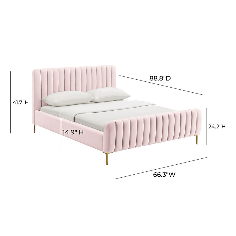 Angela Blush Bed in Queen image number 4