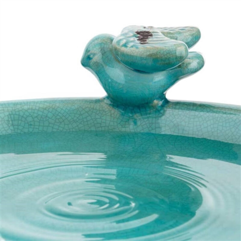 Vibrant Ceramic Birdbath – Ideal for Outdoor Garden Spaces
