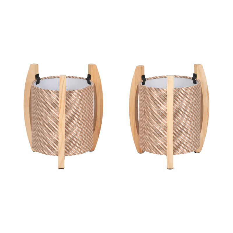 Cylinder Tripod Table Lamps