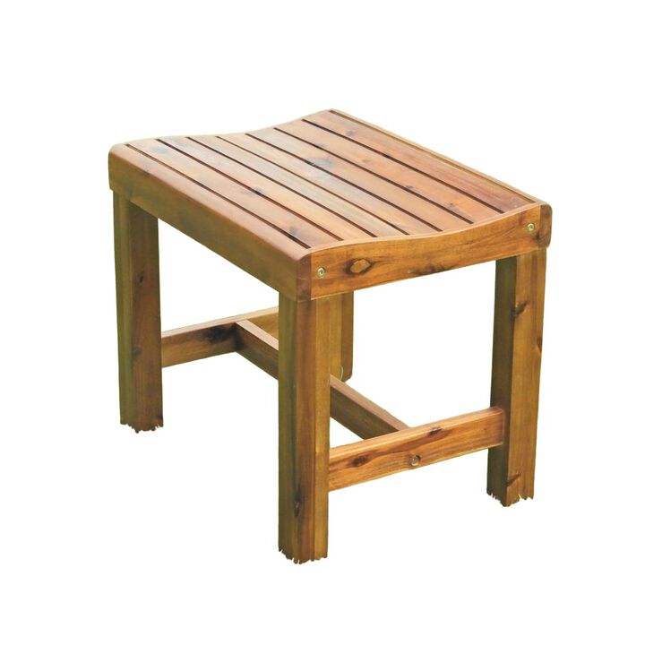 International Caravan Highland 22-inch Garden Bench, stain