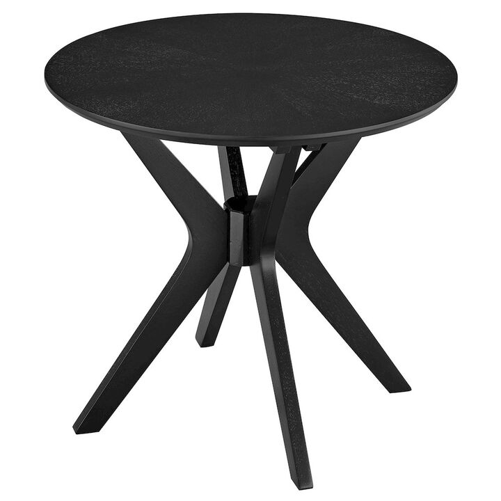 Crossroads 24&rdquo; Round Wood Side Table