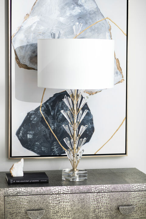 Luna Crystal Wand Lamp