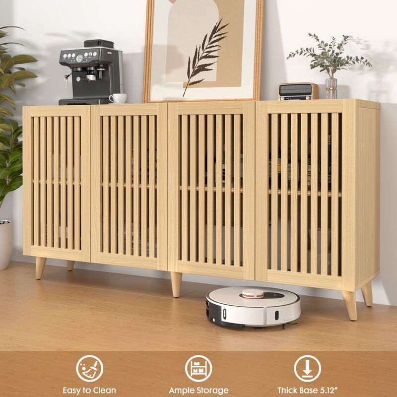 Plisi 4 Doors Buffet Storage Cabinet image number 4