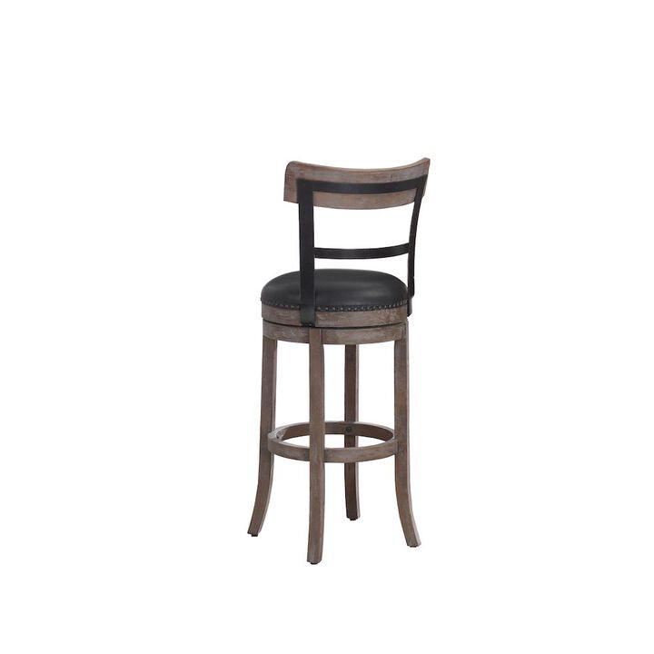 Taranto 30" Bar Swivel Stool - Washed Brown