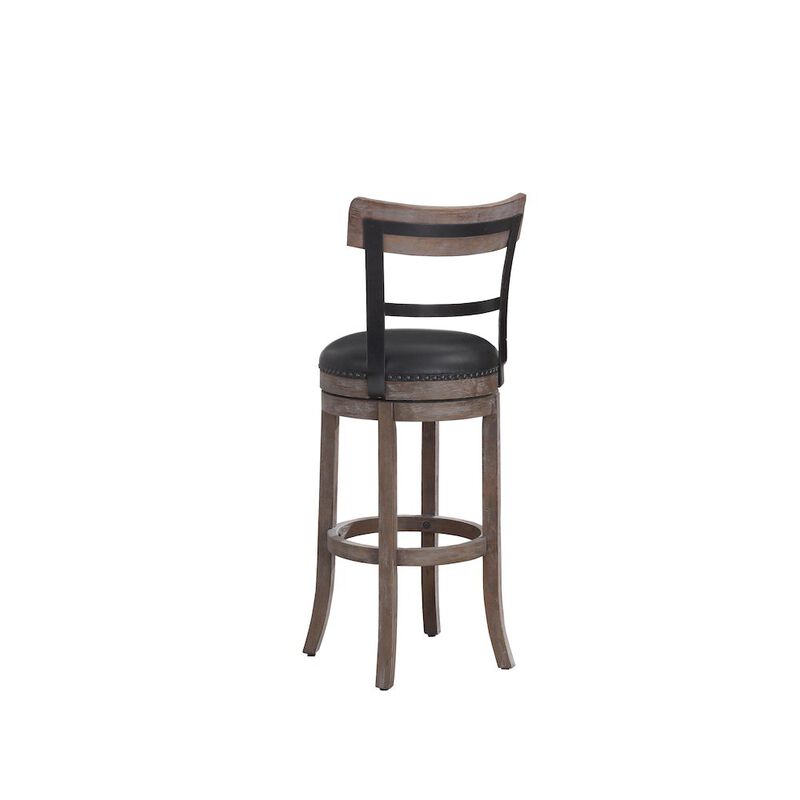 Taranto 30" Bar Swivel Stool - Washed Brown