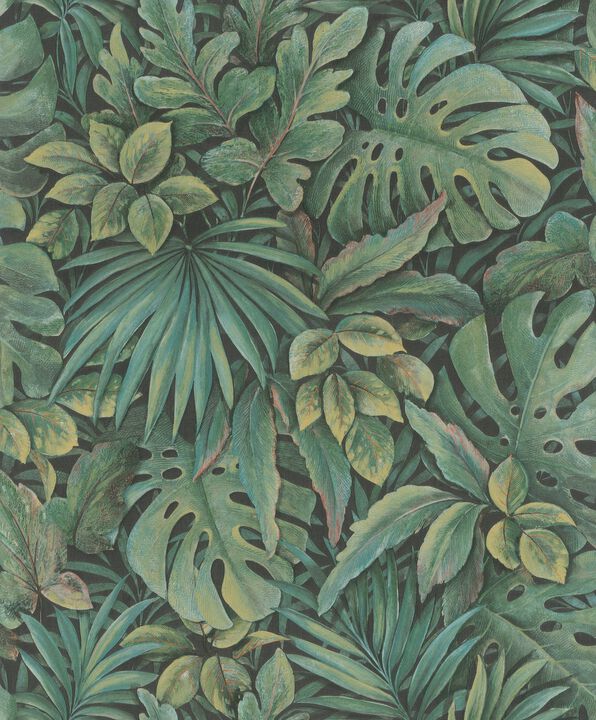 Eden Jungle Leaves Green Wallpaper EN3330414