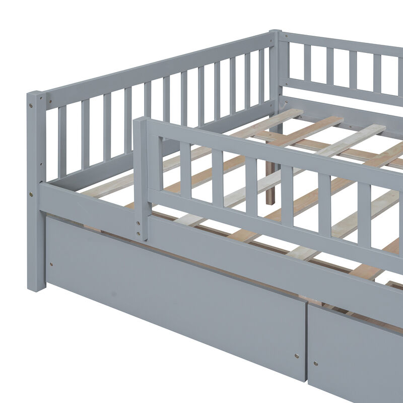 Whisen Multi-functional Design Wood Daybed with Two Drawers image number 7