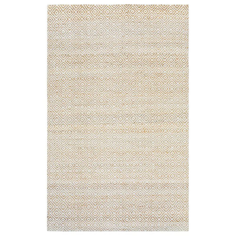 Hand Woven Flat Weave Pile Jute/ Wool Rug, 8' x 10'