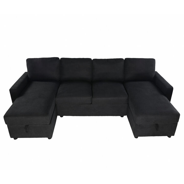 Merax Sectional Sofa Convertible Sectional Sofa U-shaped Sofa