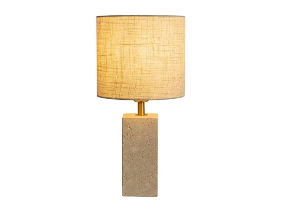 Modern Fabric Linen Desk Lamp For Bedroom Office Nightstand
