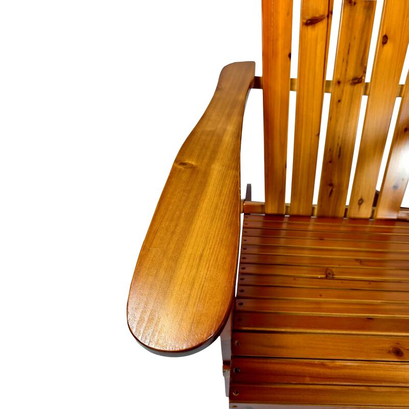 Hivvago Wood Adirondack Folding Chair image number 8