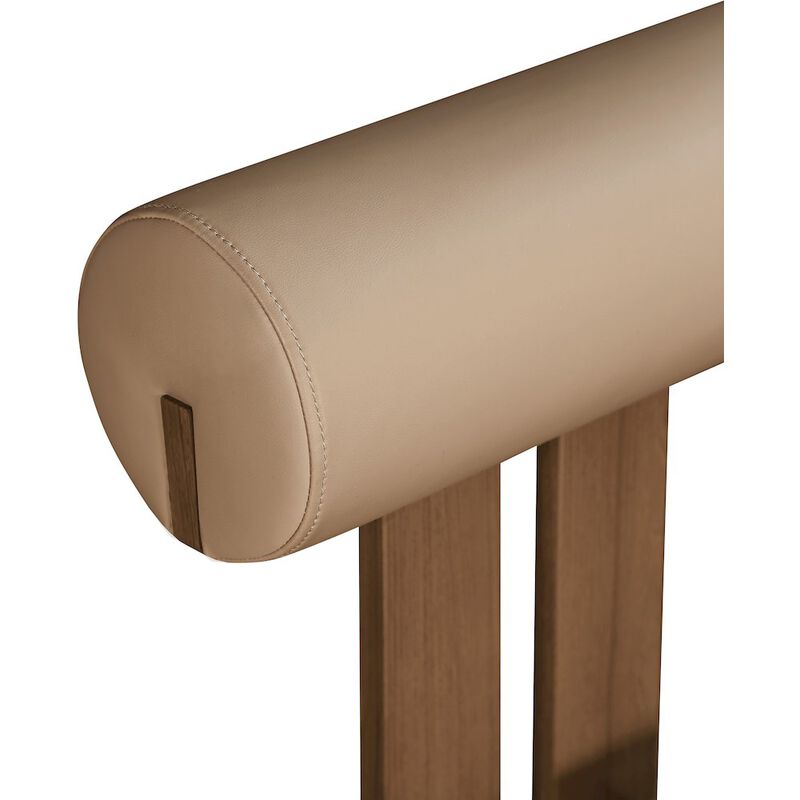 Meridian Furniture Dario Tan Vegan Leather Dining Chair, Set of 2