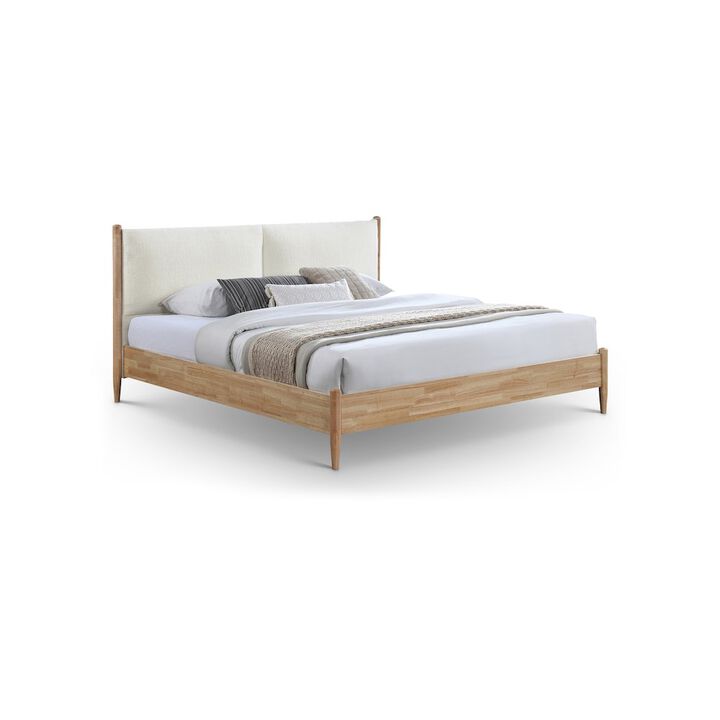 Meridian Furniture Arbor Cream Fabric King Bed