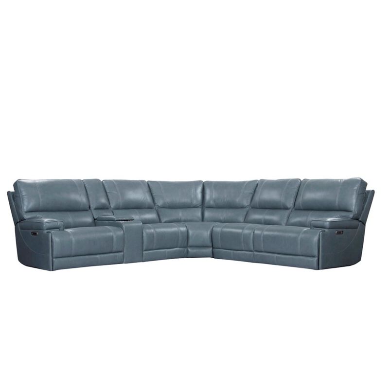 Parker Living 6 Piece Modular Power Reclining Sectional with Power Adjustable Headrests
