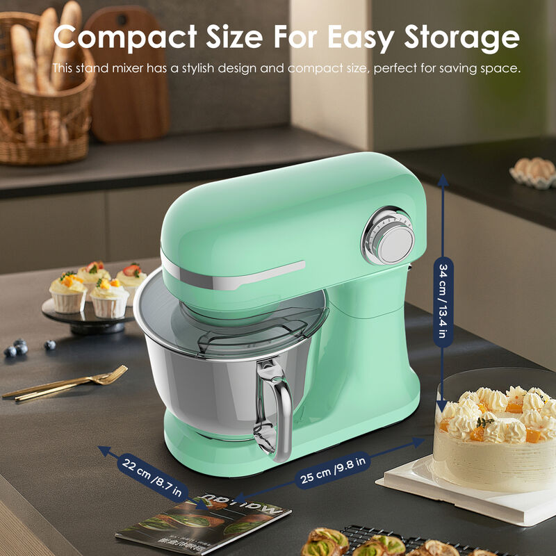 5.5QT Electric Stand Mixer, 12-Speed Tilt-Head Food Mixer, 350W Dough Mixer with Dishwasher Safe Stainless Steel Bowl image number 3