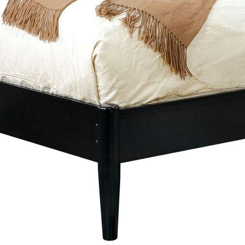 California King Bedroom Set, Black Wood, 3 Piece Set with 2 Nightstands image number 3