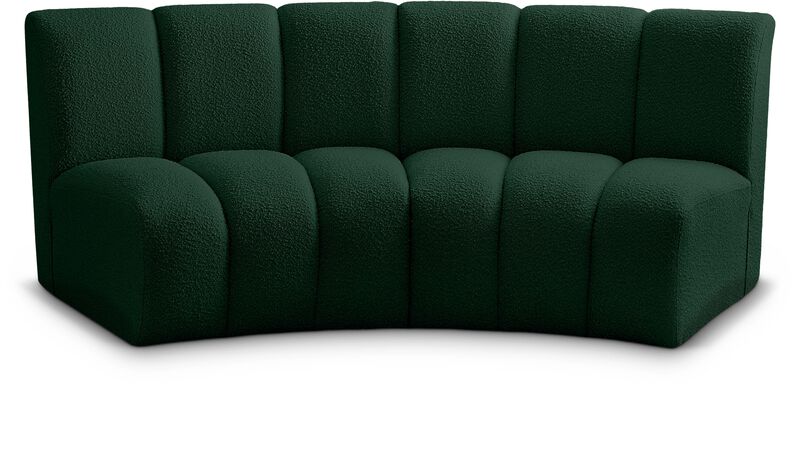 Meridian Furniture Infinity Green Boucle Fabric 2pc. Modular Sectional image number 0