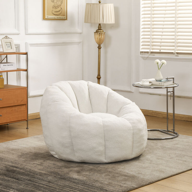 GOODSILO Ergonomic Bean Bag Sofa Chair with Armrests and High-Density Foam for Ultimate Relaxation image number 8
