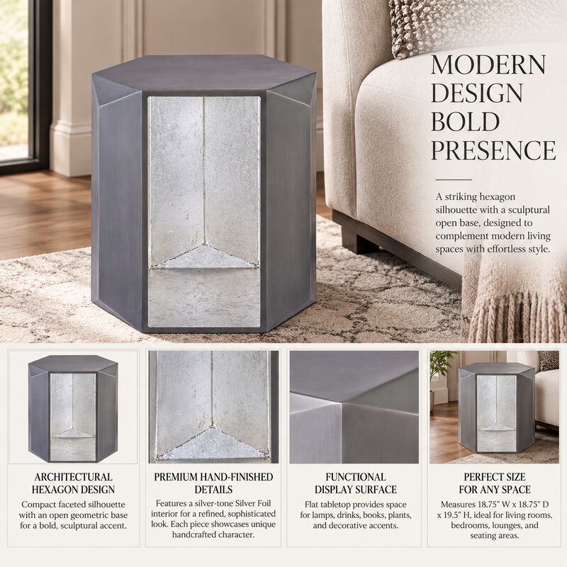 Marovenne Hexagon End Table image number 3