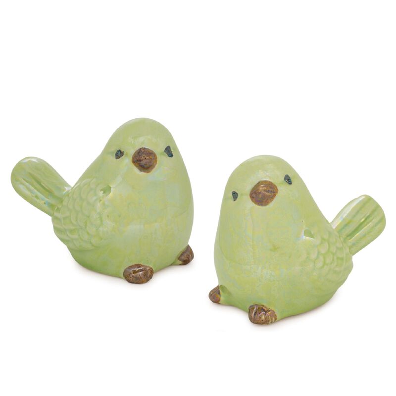 Bird Figurine Decorative Accent for Garden or Home Decor (Set of 6)