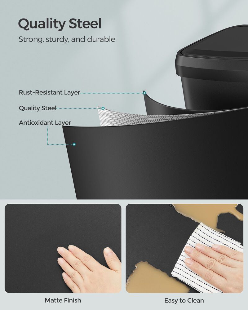 18-Gallon Stainless Steel Kitchen Trash Can