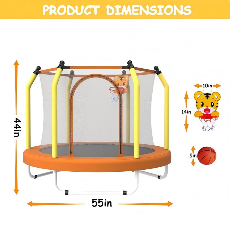 Kids Trampoline 55" image number 2