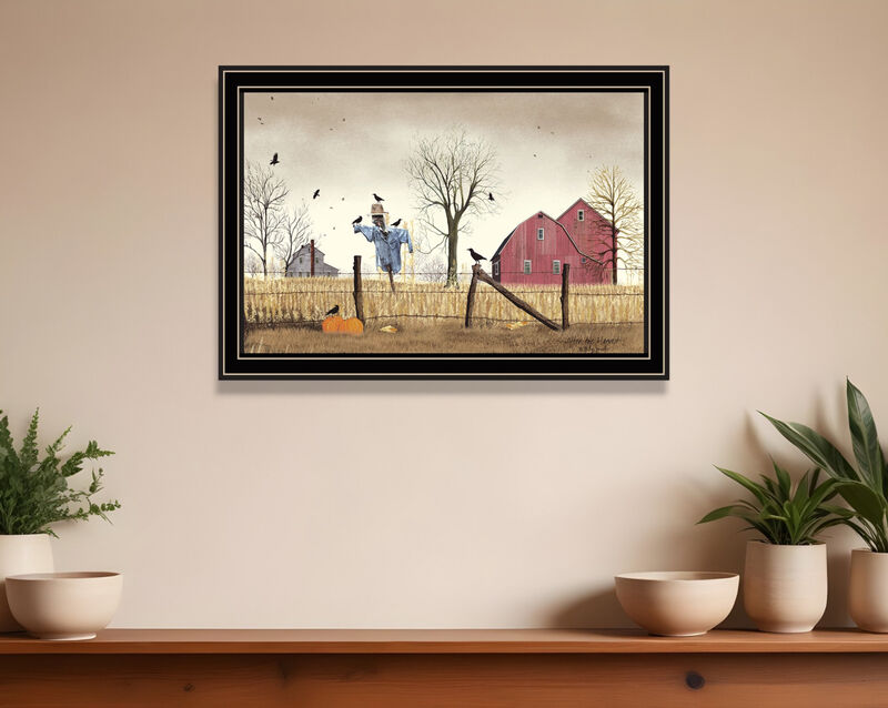 HomeRoots After the Harvest Black Framed Wall Art image number 1