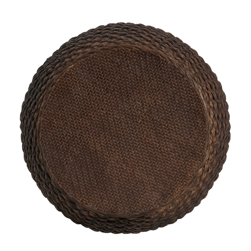 Christopher Knight Home Nirae Outdoor Handcrafted Faux Rattan Lightweight Concrete Accent Table image number 5