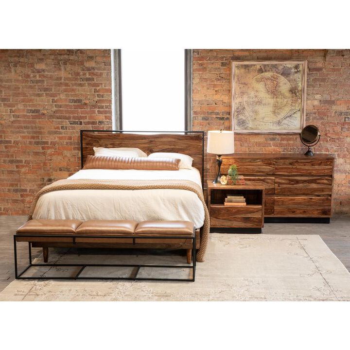 World Interiors Elliston King Bed in Sheesham with Natural Finish