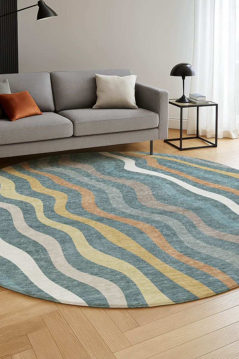 Kenner KN4 Teal 9' x 12' Rug image number 3