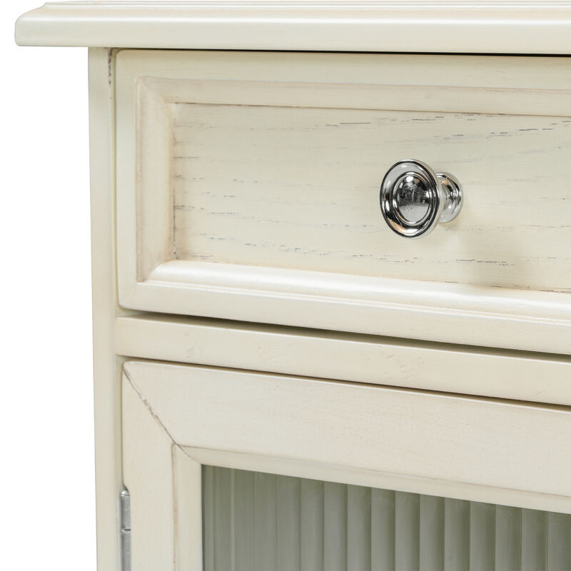 2-in-1 Vanity Desk with Flip-Top Mirror and Hidden Storage image number 7