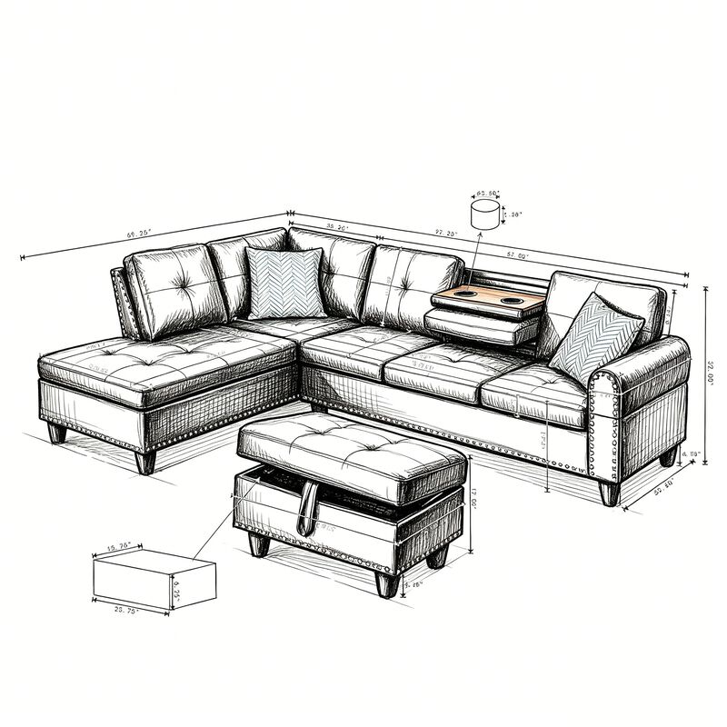 Paljan Sectional Sofa image number 9