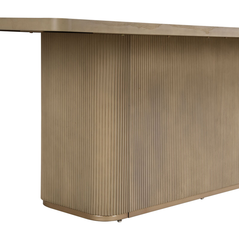 Christopher Knight Home Tessa Modern 8 Seater 84" Oversized Rectangular Dining Table with Pedestal Base