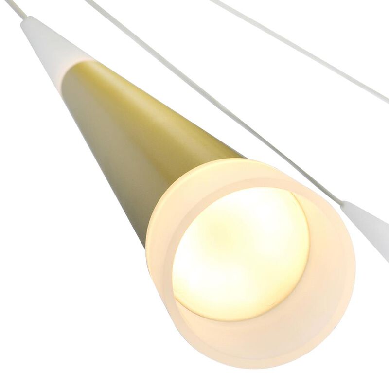 Andes LED Multi Light Pendant With Satin Gold Finish