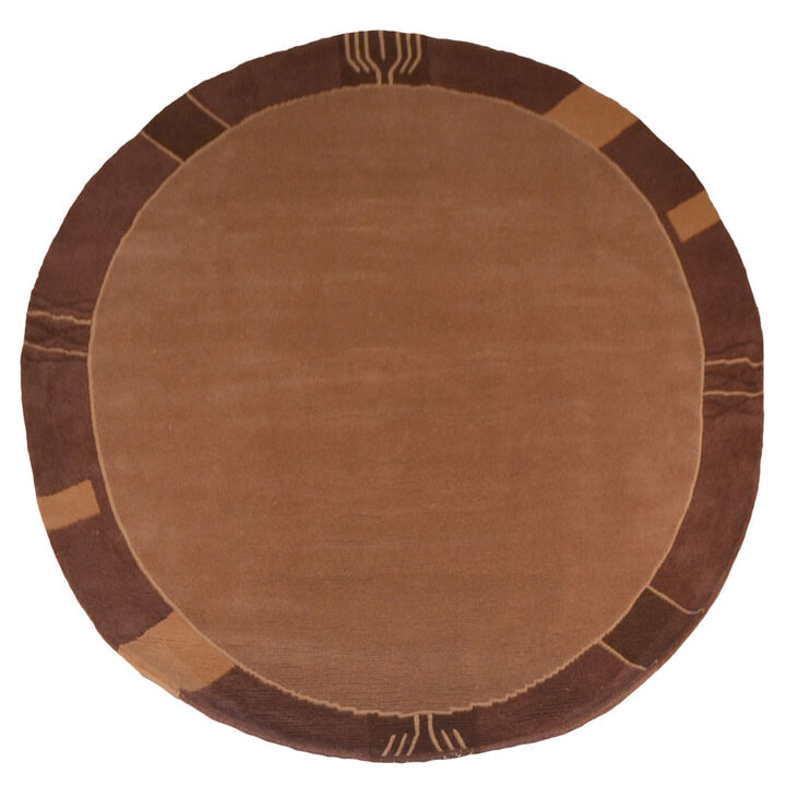 Rugsotic Carpets Hand Knotted Tibbati Wool Size Area Rug Contemporary Size T00206