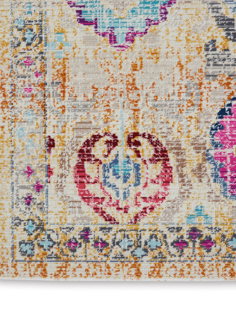 Vintage Kashan VKA04 Ivory/Multicolor 5'3" x 7'10" Rug