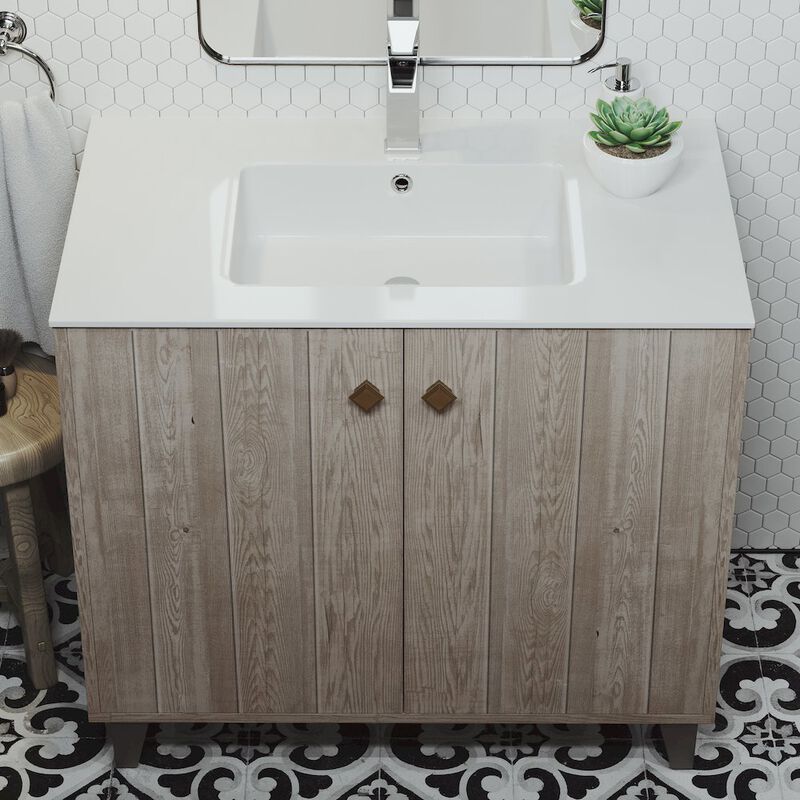 Voltaire 37 Vanity Top Sink with Single Faucet Hole image number 4