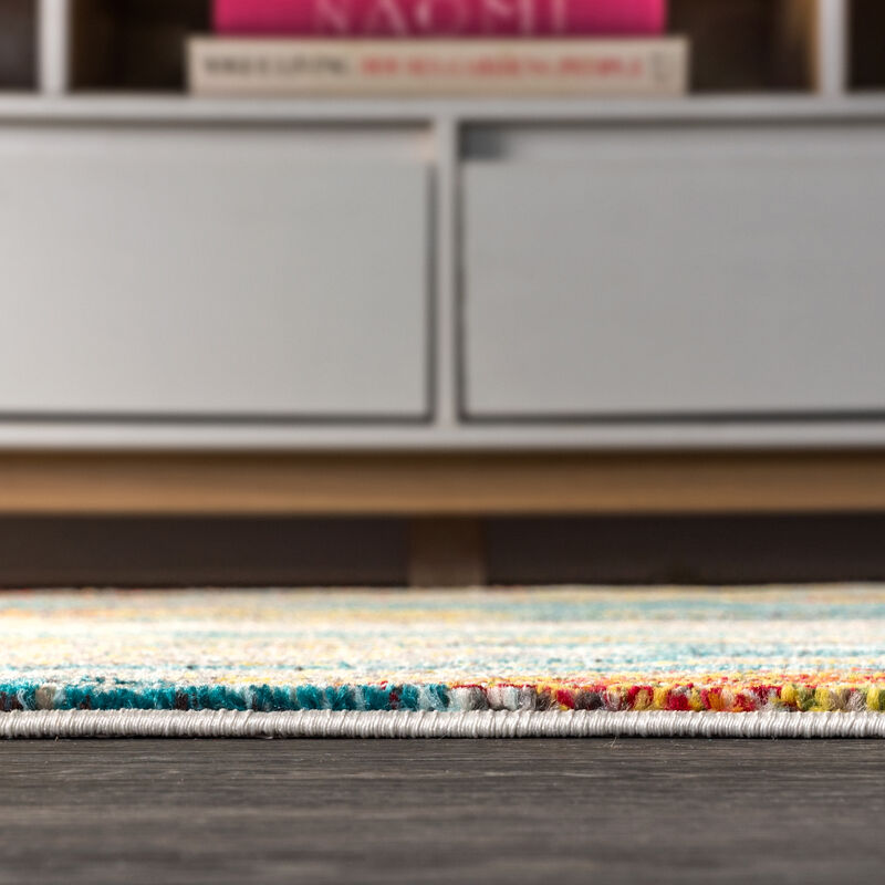 Contemporary Pop Modern Abstract Vintage Waterfall Area Rug