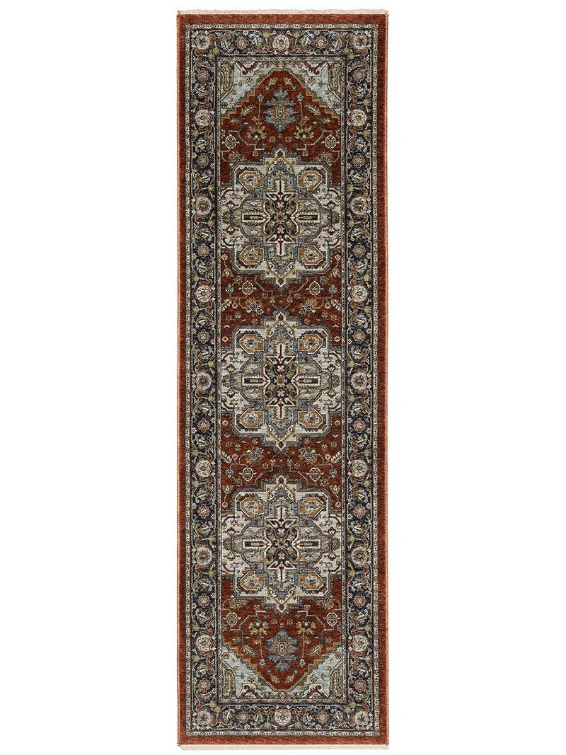 Aberdeen 5'3" x 7'6" Red Rug image number 3