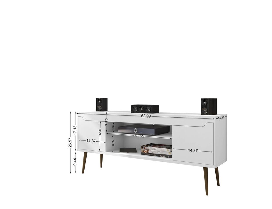Bradley White TV Stand
