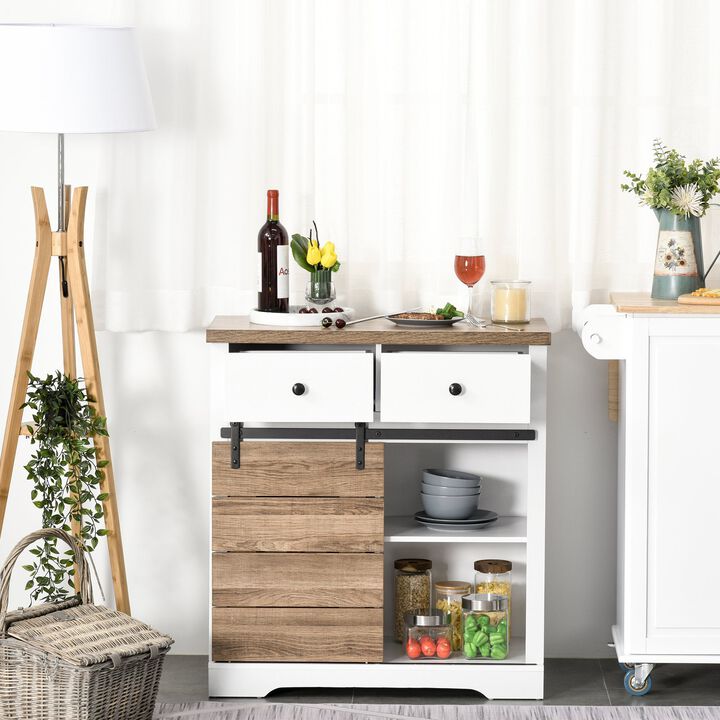 Portable Kitchen Island Retro Rustic Storage Cabinet Farmhouse Buffet Sideboard Coffee Bar With Wine Racks For Kitchen Entryway & Dining Room