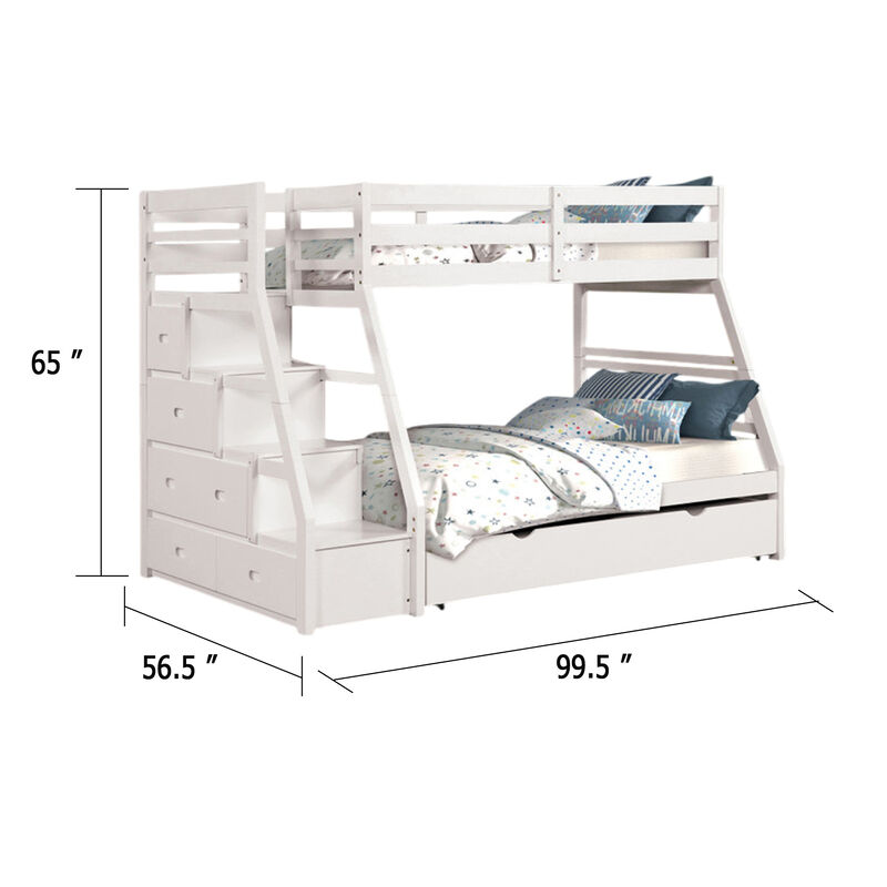 Ellon Bunk Bed, Solid Wood, Storage Drawers image number 5