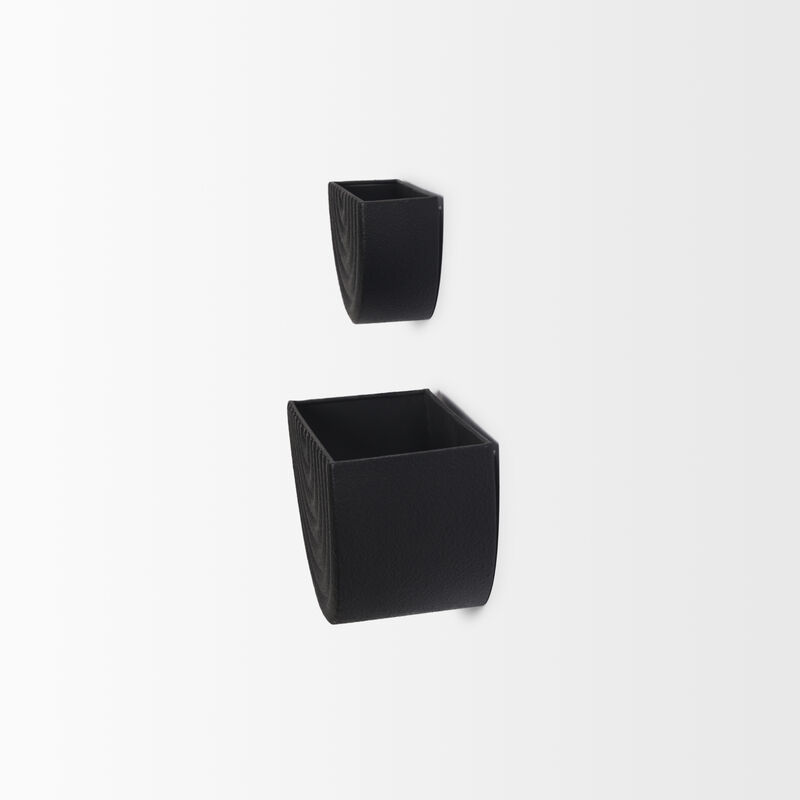 Shilo Black Wall Planter (Set of 2)