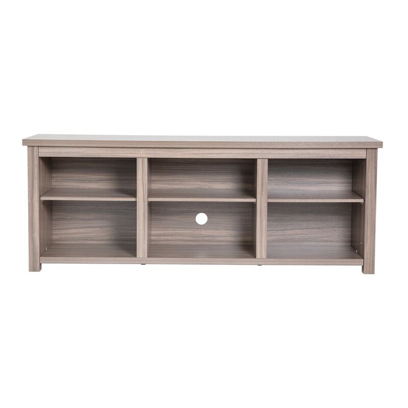 Flash Furniture Farmhouse TV Stand up to 80" TVs - 65" Engineered Wood in Gray Wash Oak Finish image number 4