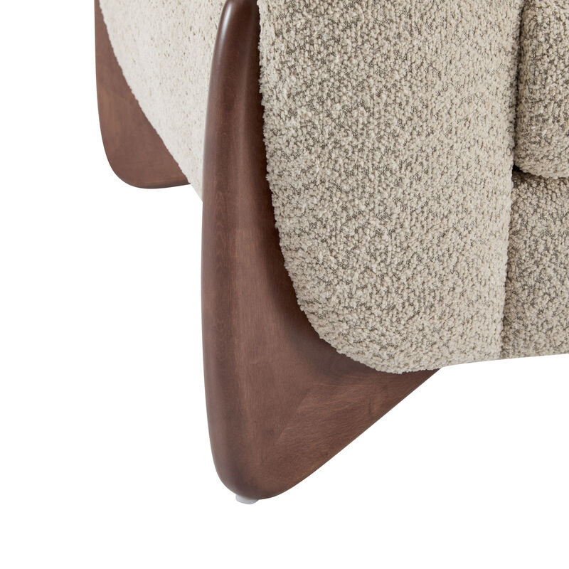 Christopher Knight Home Evat 63" Boucle Fabric Loveseat