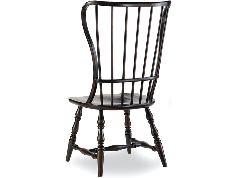 Sanctuary Spindle Side Chair in Black