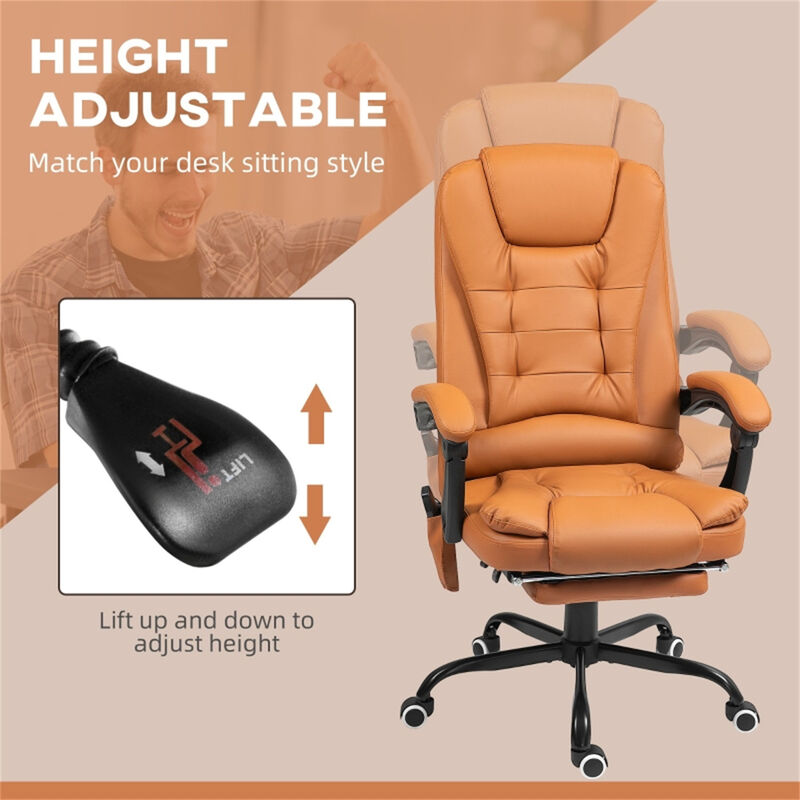 Massage Office Chair &ndash; Ergonomic Adjustable Desk Chair with Support