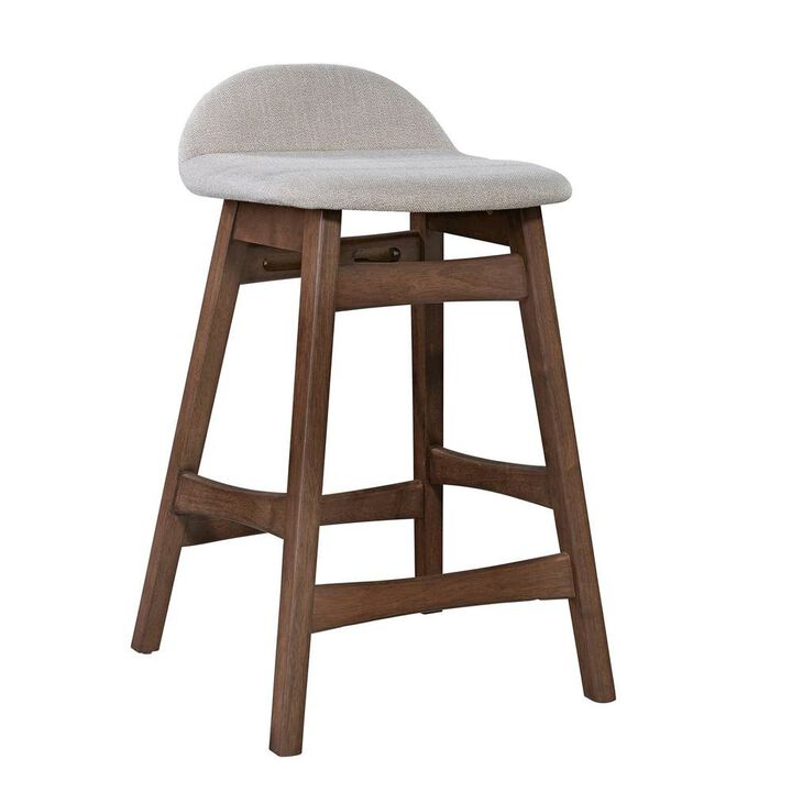 Starlight Canyon Home Light Tan Counter Height Chair – Wooden Bar Stool with Back for Kitchens