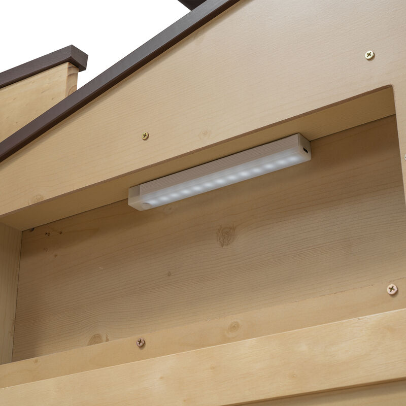 Merax House Platform Bed with LED Light image number 8