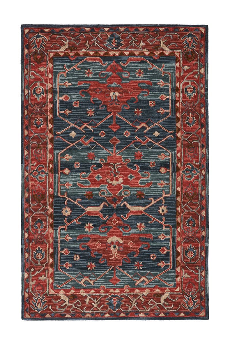 Cardamom Cinnabar Ombre Blue 9' x 12' Rug by Label J x Jaipur Living image number 0